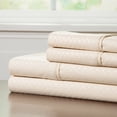 thumbnail image 5 of Lavish Home 66-90-K-BL Hypoallergenic Bed Linens with Deep Pocket Fitted Sheet & Embossed Design Brushed Microfiber Sheets Set, Blue - 4 Piece, 5 of 8