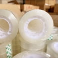 thumbnail image 1 of Miangastore 12 Rolls Of Transparent Tape Strong Adhesion Wrapping Tape For Office Home School Utility Packaging Material For Diy Projects Sealing Envelope 1.8cmx30m, 1 of 8