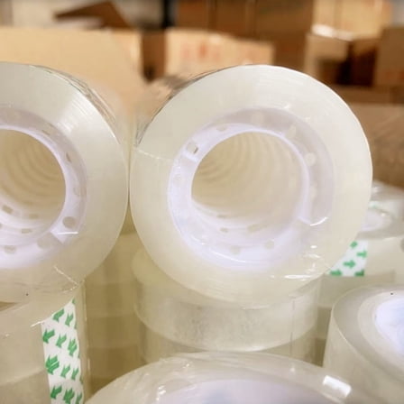 OUNONA  12 Rolls Packing Tape Refill Clear Office Student Transparent