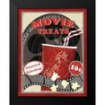 thumbnail image 2 of Charron, Veronique 12x14 Black Modern Framed Museum Art Print Titled - At the Movies II, 2 of 5