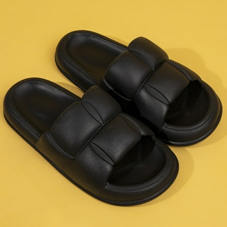 

Soft Sole Open Toe Cloud Slippers Outside Wear Beach Sandals Indoor And Outdoor Pillow Slippers