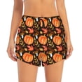 thumbnail image 2 of Salouo Autumn Pumpkin Print Women's 2 in 1 Running Shorts Double-Layer Shorts Athletic Workout Gym Yoga Shorts Running Shorts for Women-X-Large, 2 of 7