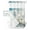 blue, variant on No Hook Shower Curtain with Snap in Liner, Animal Horsehead Abstract Geometric Pattern Hotel Shower Curtains for Bathroom, Washable Shower Curtain Liner Set with Mesh Top Window, 36"x78"