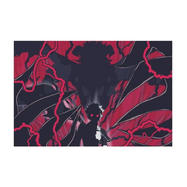 Qingyee Anime Canvas Poster Polyester Multi Size Decorative Poster,Black Clover Poster Anime Paint Decorative Poster