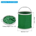 thumbnail image 2 of Uxcell Collapsible Fishing Bucket 11L (2.9 Gallons) Folding Bucket Foldable Water Container Green, 2 of 6