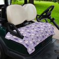 thumbnail image 2 of Golf Cart Seat Covers for 2 Seater,Purple Christmas Snowman Microfiber Cart Seat Towel Blanket,Winter Snowflakes Xmas Trees Absorbent Breathable Non Slip Bench Seats Protector for Golf Course 51"x31", 2 of 9