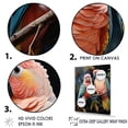 thumbnail image 3 of Designart "Love Birds Whispering Whimsically I" Parrot Floater Framed Wall Art Prints, 3 of 5