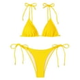 thumbnail image 4 of WILLBEST Traje de Baño de Dos Piezas para Mujer, Traje de Baño de Tiras con Lazo, Traje de Baño Sexy de Triángulo, conjuntos de Bikini Superior, Traje de Baño, 4 of 7