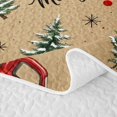 thumbnail image 5 of Erosebridal Christmas Truck Bed Spread Queen 3pcs,Merry Holiday Queen Coverlet Set,Brown,1 Quilt and 2 Pillowcases, 5 of 7