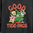 thumbnail image 3 of SpongeBob SquarePants - Good Tide - Women's Lightweight French Terry Long Sleeve Shirt, 3 of 6