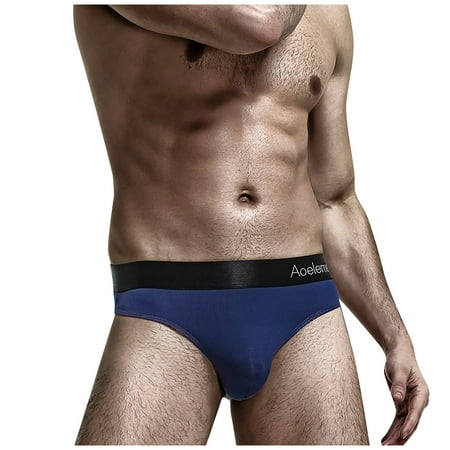 

DENGDENG Men s Sexy Stretch Underwear Briefs Plus Size Low-Rise G-String Breathable Lingerie Thong