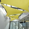 thumbnail image 4 of Sunshades Depot 18' x 18' x 18' Sun Shade Sail Equilateral Triangle Permeable Canopy Canary Yellow CustomSize Available Commercial Standard, 4 of 6