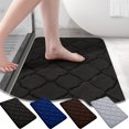 thumbnail image 1 of Xihbxyly Alfombra de Baño de Espuma, Suave Terciopelo de Microfibra, de Secado Rápido y Absorbente, con Base de Pvc Antideslizante, Lavable a Máquina. Ideal para Suelo de Baño, Ducha y Bañera. Tamaño, 1 of 7