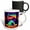 Multicolor, variant on 3drose, Green Tent in the Mountains at Night. Happy Camper Inspirational Gift, 11oz Mug