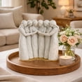 thumbnail image 6 of Qiweii Artisanal White Marble Effect Friendship Statue Decor for Home and Gift, 6 of 6