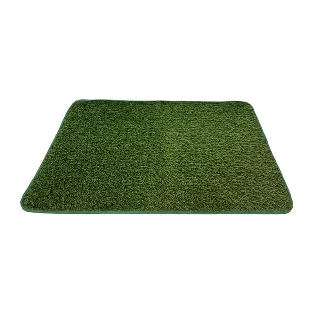 Almohadilla de césped artificial para orinar, tapete de entrenamiento para orinal, cojín de césped artificial de repuesto para jaulas domésticas, 46 cm x 71 cm