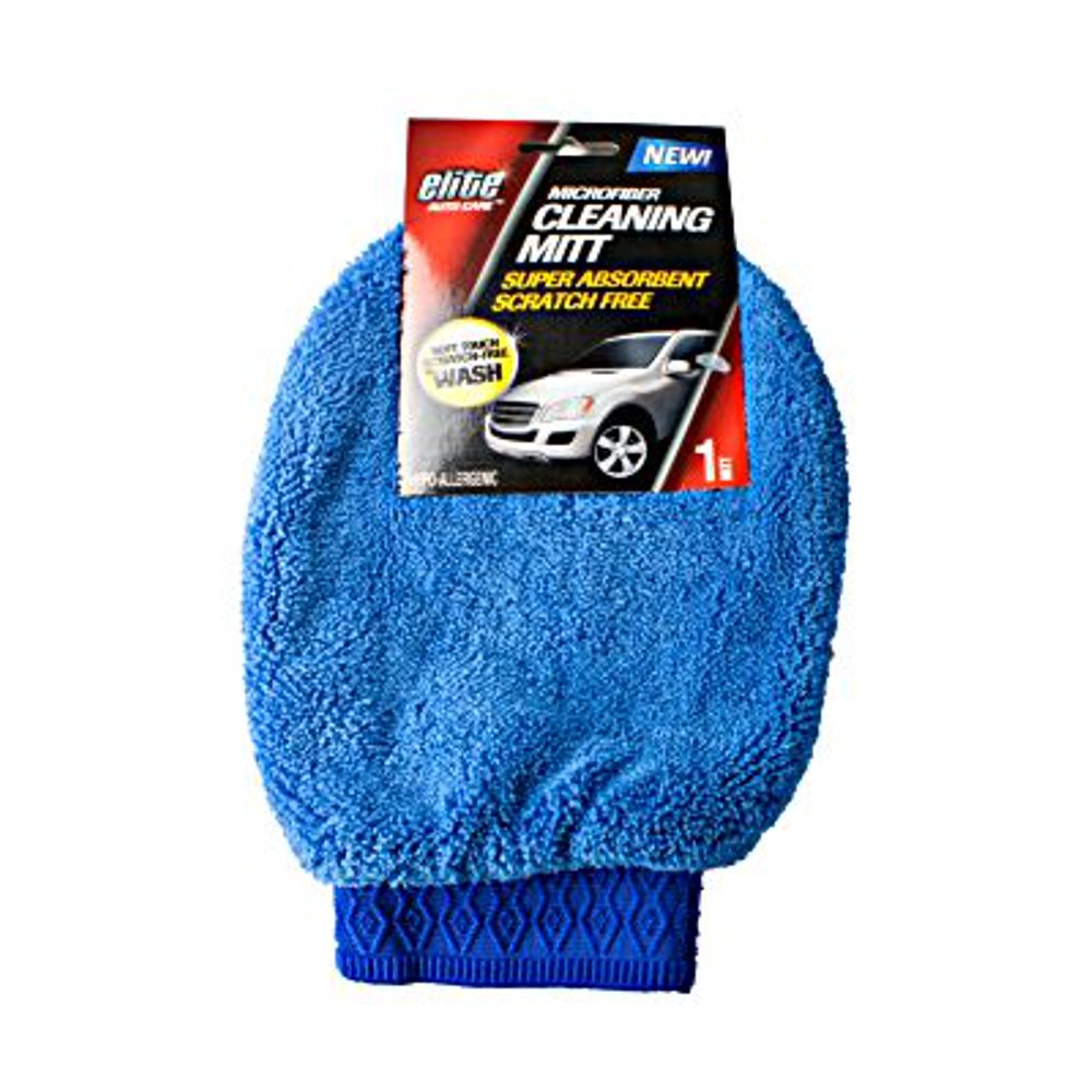 2Pc FLP 8918 Elite Auto Care Streak Free Microfiber Auto Cleaning Mitt