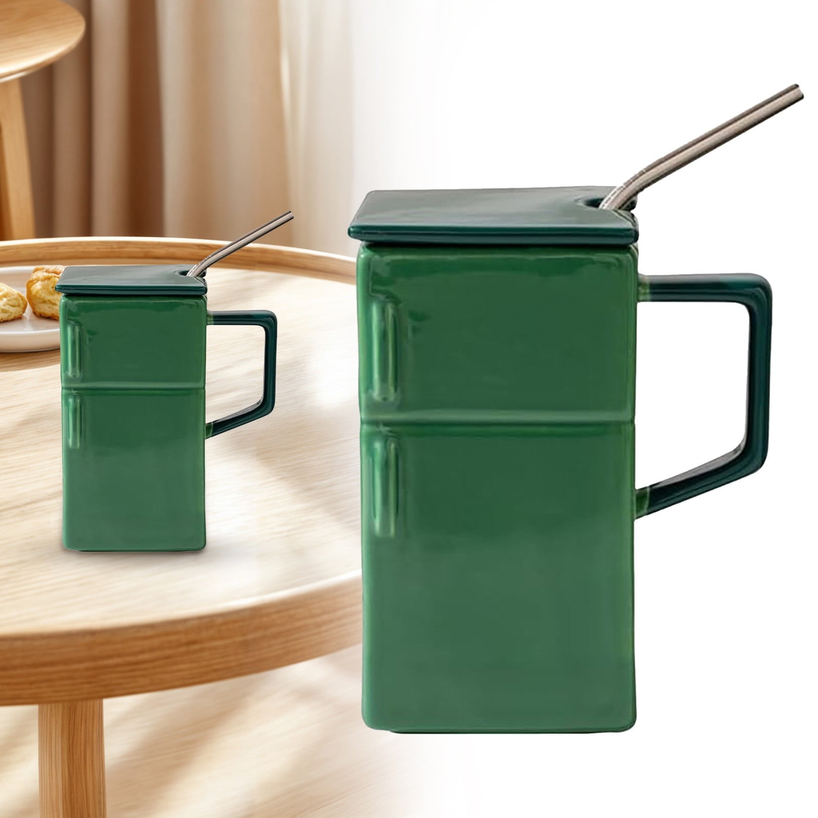 Glass & Bottle Water Bottle Swing Top Bottle Juice Bottles Resin Refrigerator water cup green