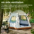 thumbnail image 3 of Tignapoo Instant Pop-Up Hexagonal Camping Tent for 4-6 People, Portable Outdoor Family Shelter with Quick Setup, Beige Oxford Cloth, Sizes S & L Available, 3 of 6