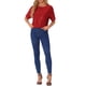 thumbnail image 2 of Camisa de lentejuelas INSPIRE CHIC para mujer, blusa brillante de manga dolman, oversize, con brillo y glitter, color rojo M, 2 of 6