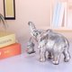 thumbnail image 3 of Estatua de elefante, adorno de elefante que trae buena suerte, salud y fuerza, decoración para el hogar, la oficina, estantería, mueble de TV, estantería, sala de estar - Plata, 3 of 5