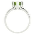 thumbnail image 4 of Solitaire Engagement Ring for Women - 2ct Natural Peridot in 14K White Gold Promise Ring, 4 of 6