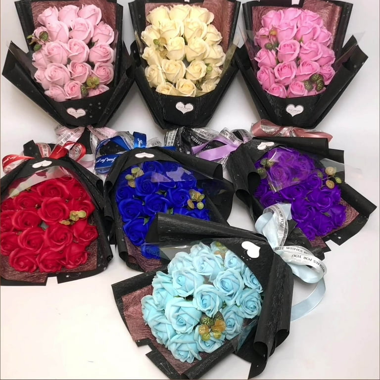 flower 2015福袋 Pklyzj Flower Bouquet with Preserved Red Roses, Real Flower