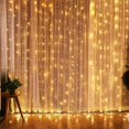 thumbnail image 3 of Guirnalda de luces navideñas con forma de cortina, decoración navideña para el hogar, adornos navideños, regalos de Navidad, Navidad 2022, Año Nuevo 2023, 3 of 5