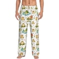 thumbnail image 2 of Lsque Cute Frog Print Men's Pajama Pants, Lounge Pant - Comfortable Home Wear,Elastic Waistband, Stylish Design-Medium, 2 of 9