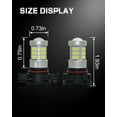 thumbnail image 6 of Alla Lighting PG20/4 Base 12188NAC1 PSY24W LED Front Turn Signal Lights Bulbs Upgrade, Golden Yellow, 6 of 7