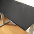 thumbnail image 3 of Klair Living Florence Wood Ergonomic Adjustable Computer Desk in Black, 3 of 4