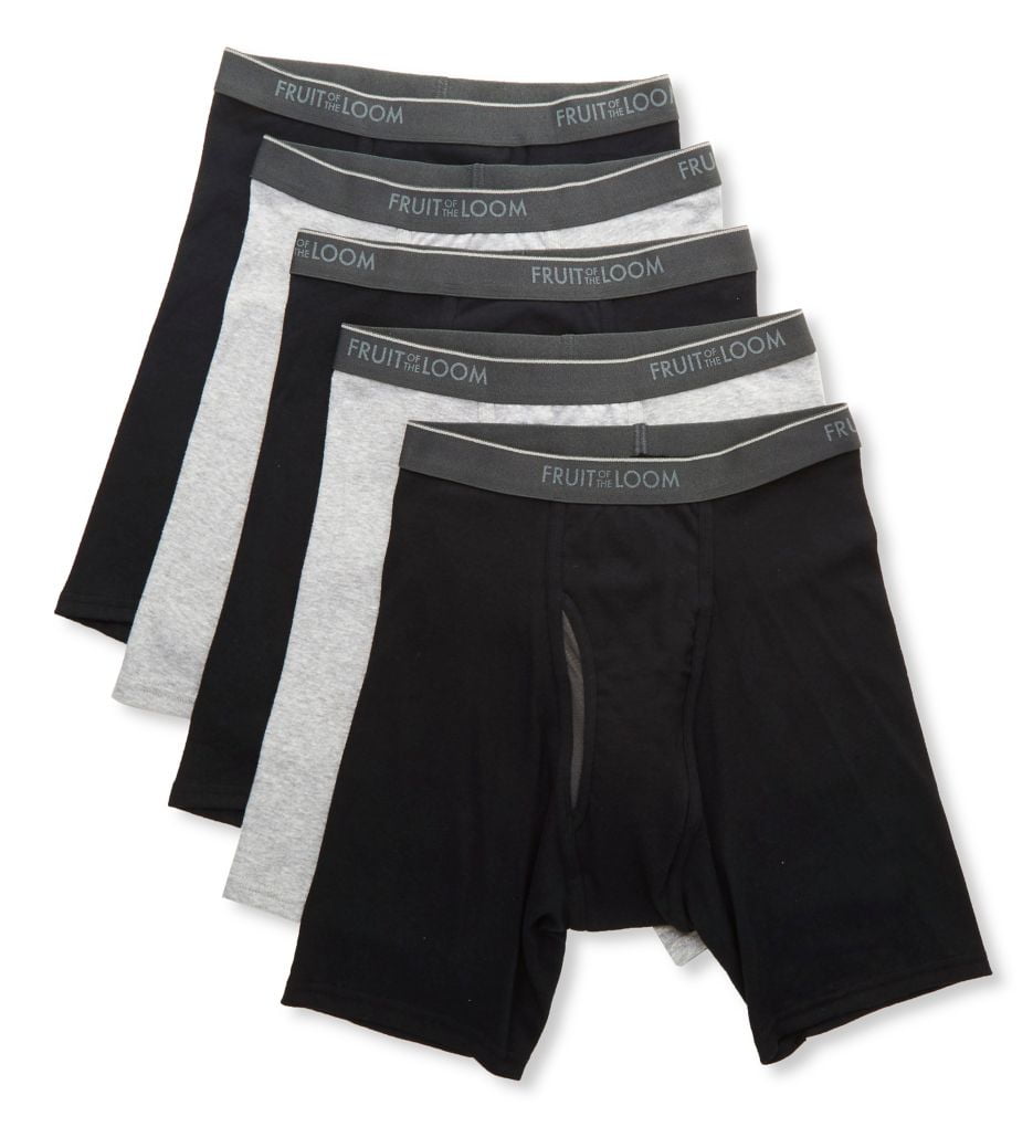 Men's Fruit Of The Loom 5BL76TG Coolzone Fly Boxer Briefs 5 Pack
