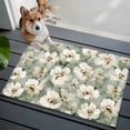 thumbnail image 3 of 2x3 Ft Entryway Area Rug, Sage Green Spring Floral Kitchen Rug Runner Washable Floor Mat, Summer Botanical Flowers Non Slip Indoor Door Mat Throw Carpet for Bathroom Living Room Bedroom, 3 of 8