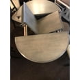 thumbnail image 4 of 5-Pc Round Panel Wood Dining Set in Gray/Black Stone, 4 of 8