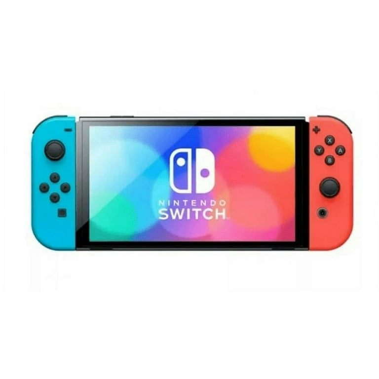 Nintendo Switch OLED Model w/Neon Red and Neon Blue Joy-Con