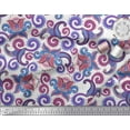 thumbnail image 3 of Soimoi Brown Georgette Viscose Fabric Leaves & Floral Check Print Fabric by Yard 42 Inch Wide, 3 of 3