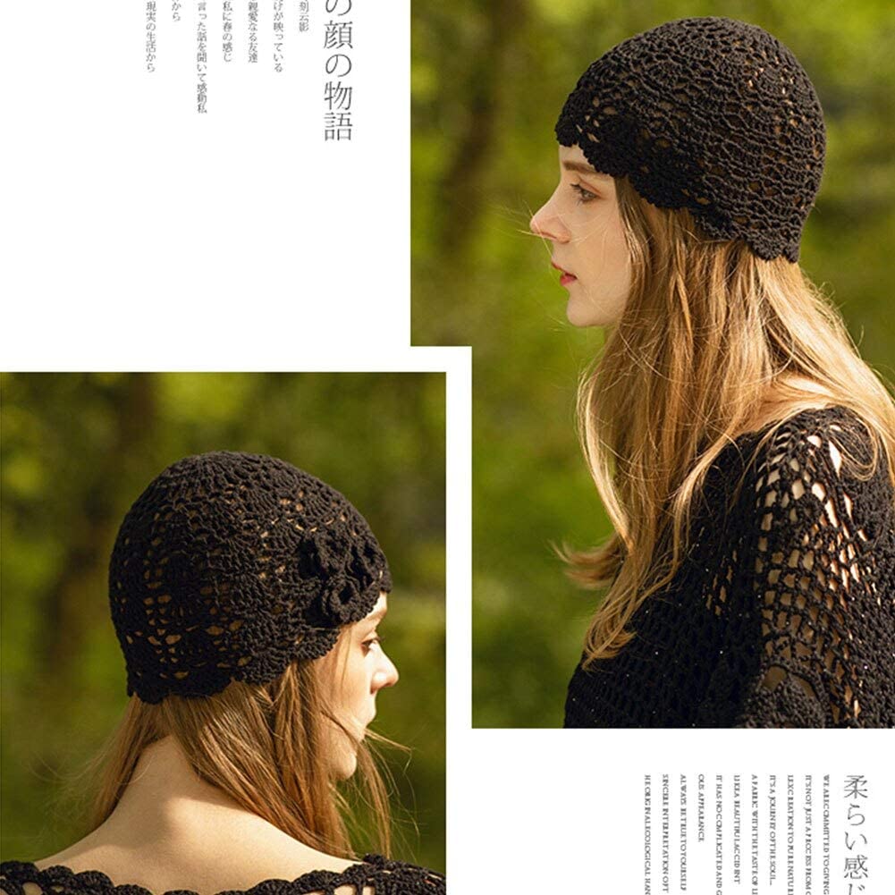 Women Crochet Beanie Hat Knit Soft 