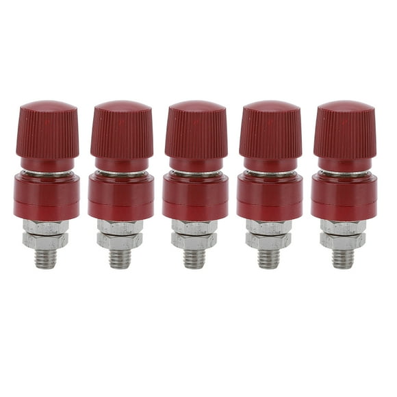 Banana Socket, Multipurpose Prevent Oxidation Nickel Plated Brass Terminal Post Low Loss For Electronic Instrument Red