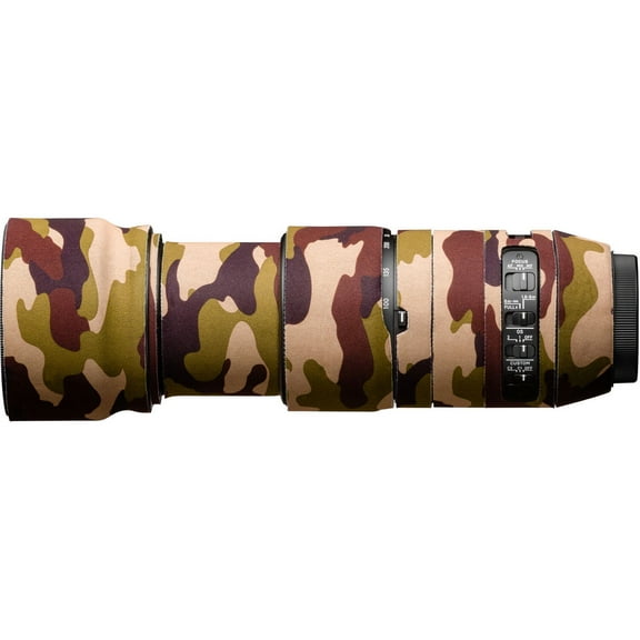 easyCover Lens Oak Neoprene Cover for Sigma 100-400mm f/5-6.3 DG DN OS Contemporary Lens, Brown Camouflage