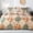 Orange, variant on Whale Flotilla 3-Piece King Comforter Set, Soft Reversible Bedding Comforter Sets, Patchwork Printed Down Alternative Comforter Duvet for All Seasons, Orange
