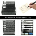 thumbnail image 3 of EasyPAG Wall File Holder 5 Tier Vertical Hanging File Organizer Wall Mount Paper Folder Rack with Bottom Flat Tray for Office and Home,Black, 3 of 6