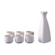 thumbnail image 3 of Juego de tazas de sake de cerámica, adorno de soju coreano, 1 botella, 6 tazas, vintage para caliente o Bote de sake triangular, 3 of 9