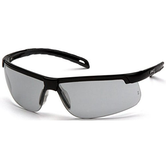 Pyramex Safety SB8625DTM Ever-Lite Safety Glasses Black Frame Light Gray H2MAX Anti-Fog Lenses