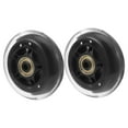 thumbnail image 5 of unbranded  2 Pcs Inline Skates Luggage Wheels Replacement 3 Inches with Bearing Thicker, 5 of 8