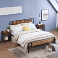 thumbnail image 5 of 3-Piece Bedroom Size with Queen Platform Bed Frame and 2 Black Nightstands, 5 of 7