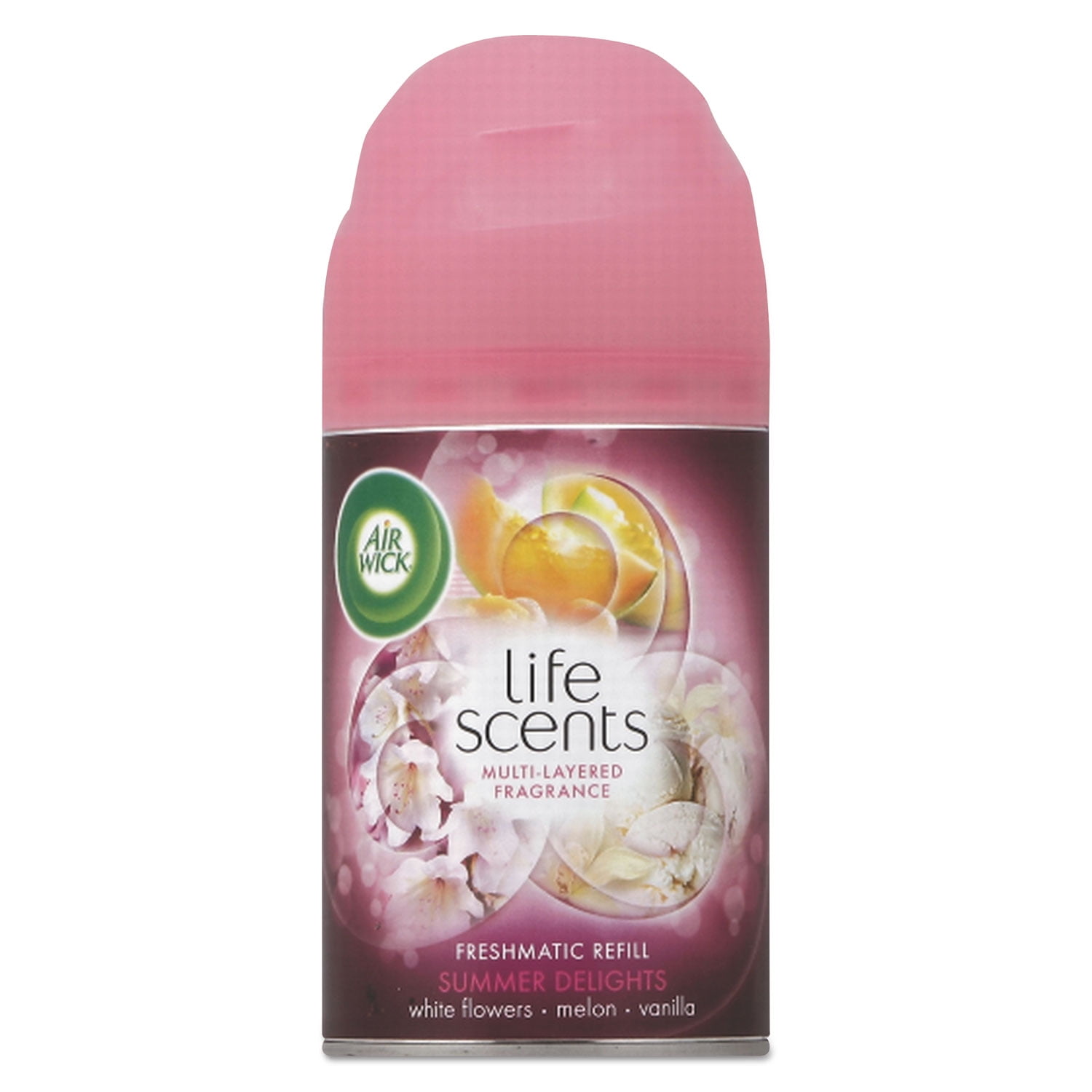 Air Wick Freshmatic Life Scents Ultra Refill, Summer Delights, 5.89 oz Aerosol Spray, 6/Carton