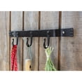 thumbnail image 3 of Minuteman International Versatile Wall Bracket w/Three Hooks, 14 Inch Long, Black, 3 of 3