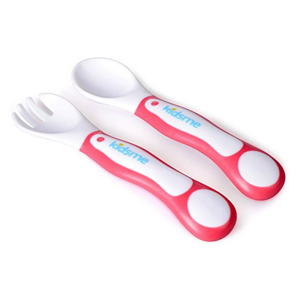 Kidsme My First Spoon and Fork Set Pink