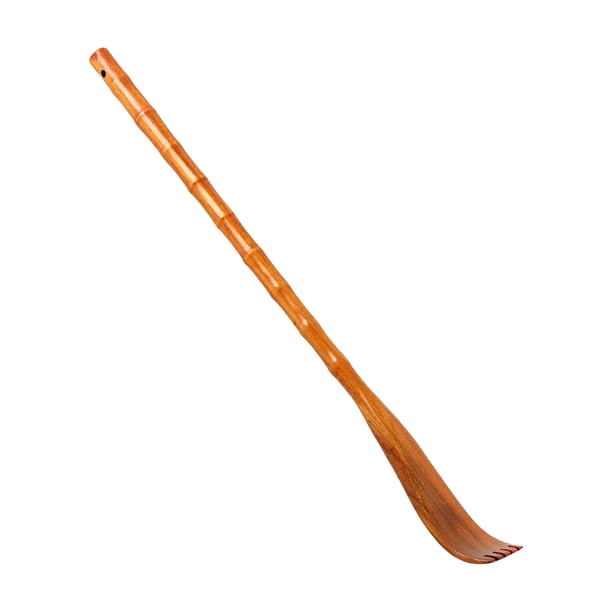 Herramienta para raspar la espalda de madera Rascador de espalda Rascador de garra creativo Caqui (Forma redonda)