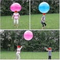 thumbnail image 4 of Juguete de bola de burbujas para niños Bola de goma inflable gigante para playa de agua Globo de gelatina Bolas rosas, 4 of 5